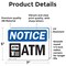 Signmission ATM, 7 in W x Rectangle, Vinyl Decal OS-2PACK-NS-D-57-L-15254 - alternate 5